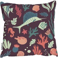Sealife Outdoor Cushion - Purple / 60cm - image 1