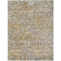 Super Soft Ochre Yellow Grey Mottled Shaggy Area Rug - Ochre Yellow / 110 x 60cm - thumbnail 3