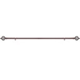 19 mm Extendable Metal Curtain Poles - Antique Copper / 70cm - thumbnail 3