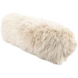Sheepskin Lumbar Cushion - Beige - thumbnail 2