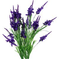 Pack of 6 x Purple Larkspur Artifical Stem - Purple