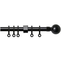 Exenteable Metal Curtain Pole 13-16mm - Black / 150 - 280 cm - image 1