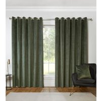 Vermont Velvet Blackout Curtains - Olive / 168cm / 183cm - image 1