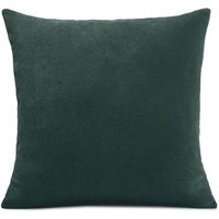 Plain Velvet Chenille Cushion - Green