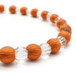 One Krystal Tieback Pair - Orange - thumbnail 2