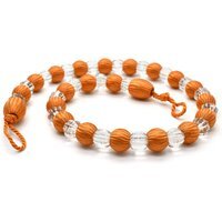 One Krystal Tieback Pair - Orange