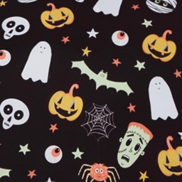 Spooky and Magical Halloween Reversible Duvet Cover with Pillowcase - Black - thumbnail 4