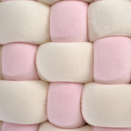 Soft Woven Seat Cushion - Cream and Pink - thumbnail 3