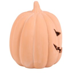 Timeless Terracotta Pumpkin Ornament For Halloween Decor - Brown - thumbnail 2