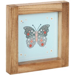 Set of 4 Floral Insect Framed Wall Art Prints - H15 x W15cm - thumbnail 2
