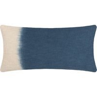 Mizu Rectangular Dip Dye Cushion 30 x 65cm - Ink / Feather