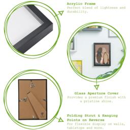 "Photo Frame - A4 (8x12"") - Pack of 1 - Grey" - thumbnail 2
