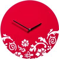 Issak 30cm Dia Red Wall Clock - Red