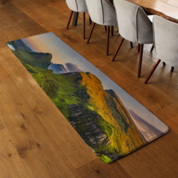 Scottish highlands, United Kingdom Designer Runner Rug - Green - thumbnail 3