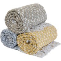 Casablanca Throw - Ochre / 178cm / 254cm - thumbnail 1