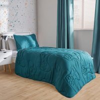 OHS Coverless Gaming Quilted 7.5 Tog Duvet Set - Teal / 1.45kg