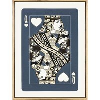 Foiled Playing Cards Framed Canvas - Multicolour - thumbnail 1