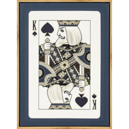 Foiled Playing Cards Framed Canvas - Multicolour - thumbnail 3