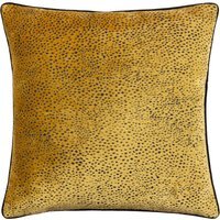 Estelle Spotted Cushion - Gold/Black / 80 Polyester 20 Feather