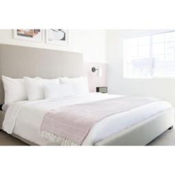 Zahra Blanket Throw - Blush Pink / 130x150cm - thumbnail 2