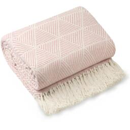 Zahra Blanket Throw - Blush Pink / 130x150cm - thumbnail 5