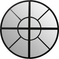 Lidia 3D Effect Rectangular Wall Mirror - Black