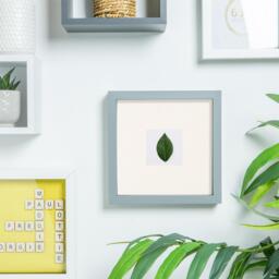 "3D Box Photo Frame with 2"" x 2"" Mount - 6"" x 6"" - Grey/Ivory" - thumbnail 2