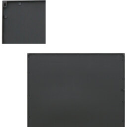 Penestra Metal Modern Window Leaner Wall Mirror - Black / 180cm - thumbnail 5