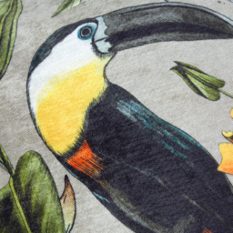 Leilani Printed Chenille Cushion - Mink / Polyester / AnimalFloral - thumbnail 5