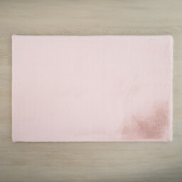 Lux Rabbit Faux Rug - Rosewater - thumbnail 3