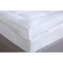 4inch Microfibre Mattress Topper  - White / King - thumbnail 2