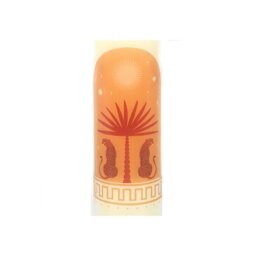 Leopard Palm Sandalwood Oud Tube Candle Vegan Burn - Brown - thumbnail 4