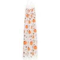 Set of 3 Pumpkin Taper Candles for Autumn Cozy Decor - White - thumbnail 1