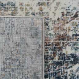 Mosaic Area Rug - Mid Blue / 170 x 120cm - thumbnail 2