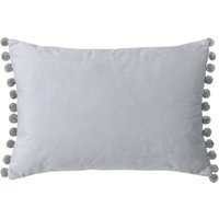 Fiesta Velvet Cushion 35 x 50cm - Dove-Silver / Polyester