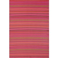 Rainbow Collection Stripped Outdoor Rug - Terra / 150 x 220 cm Rectangle - thumbnail 1