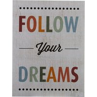 Madera Follow Your Dreams Wall Plaque - Assorted