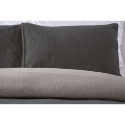 Teddy Fleece Duvet Set - Charcoal  / King - thumbnail 3