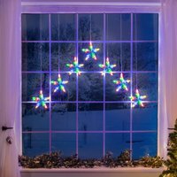 Christmas LED Star Curtain Light - Multi Coloured