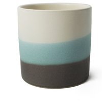 Blue Sand Stripe Ceramic Planter - Blue Sand Stripe