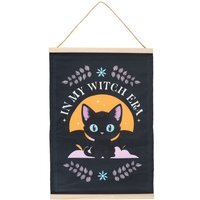 In My Witch Era Bat Cat Fabric Wall Hanging - H30cm