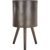 Darnell Large Black Finish Planter - Black