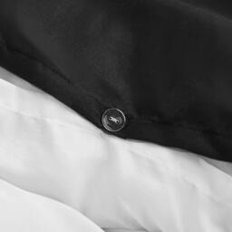 Reversible Duvet Cover Bedding Set - Black & White / Single - thumbnail 2