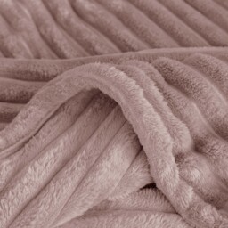 Snug Soft Chunky Ribbed Cord Plush Throw Blanket - Blush  / 305x305 - thumbnail 2