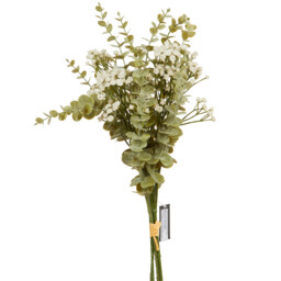 Eucalyptus and Gyp Bouquet - Green and White - thumbnail 2