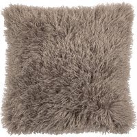 Rowan Faux Fur Cushion - Mocha / Polyester