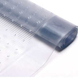 Plastic Vinyl Carpet Protector Mat Clear Runner 150cm x 68cm JVL - Clear - thumbnail 3