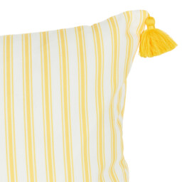 Portofino Stripe Cushion - Yellow - thumbnail 3