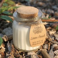 Linen Fresh Soy Pot of Fragrance Candles - White