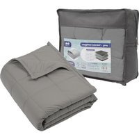 Weighted Blanket with Storage Bag - 125 x 150cm - 4kg - Grey